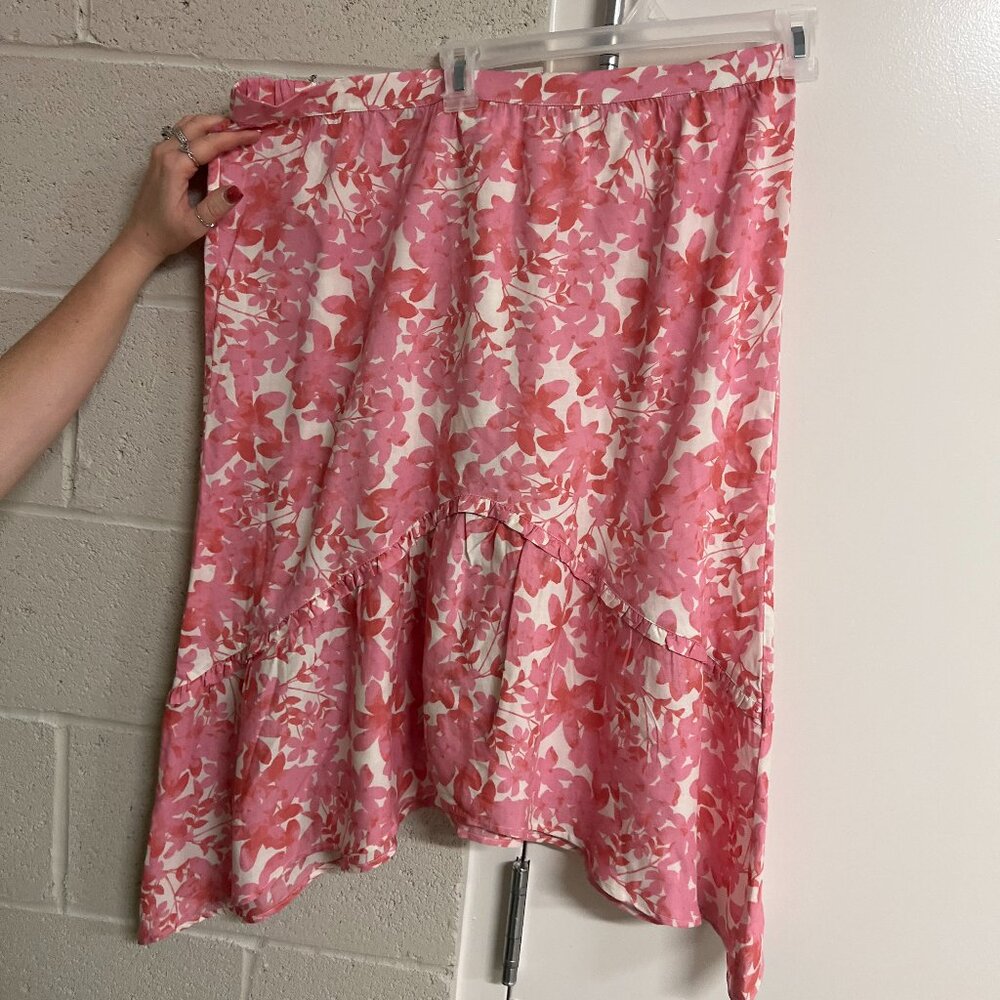 Candace Cameron Bure petite midi skirt w/slit plum berry size LP